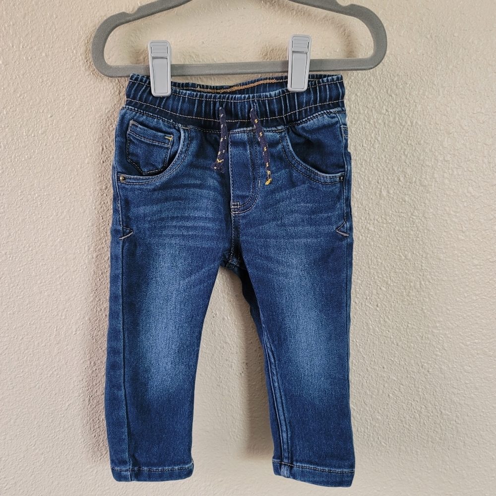 ✨️BOGO✨️Cat & Jack Baby/Toddler Pull On Skinny Fit Jeans Dark Wash Size 12 mo
